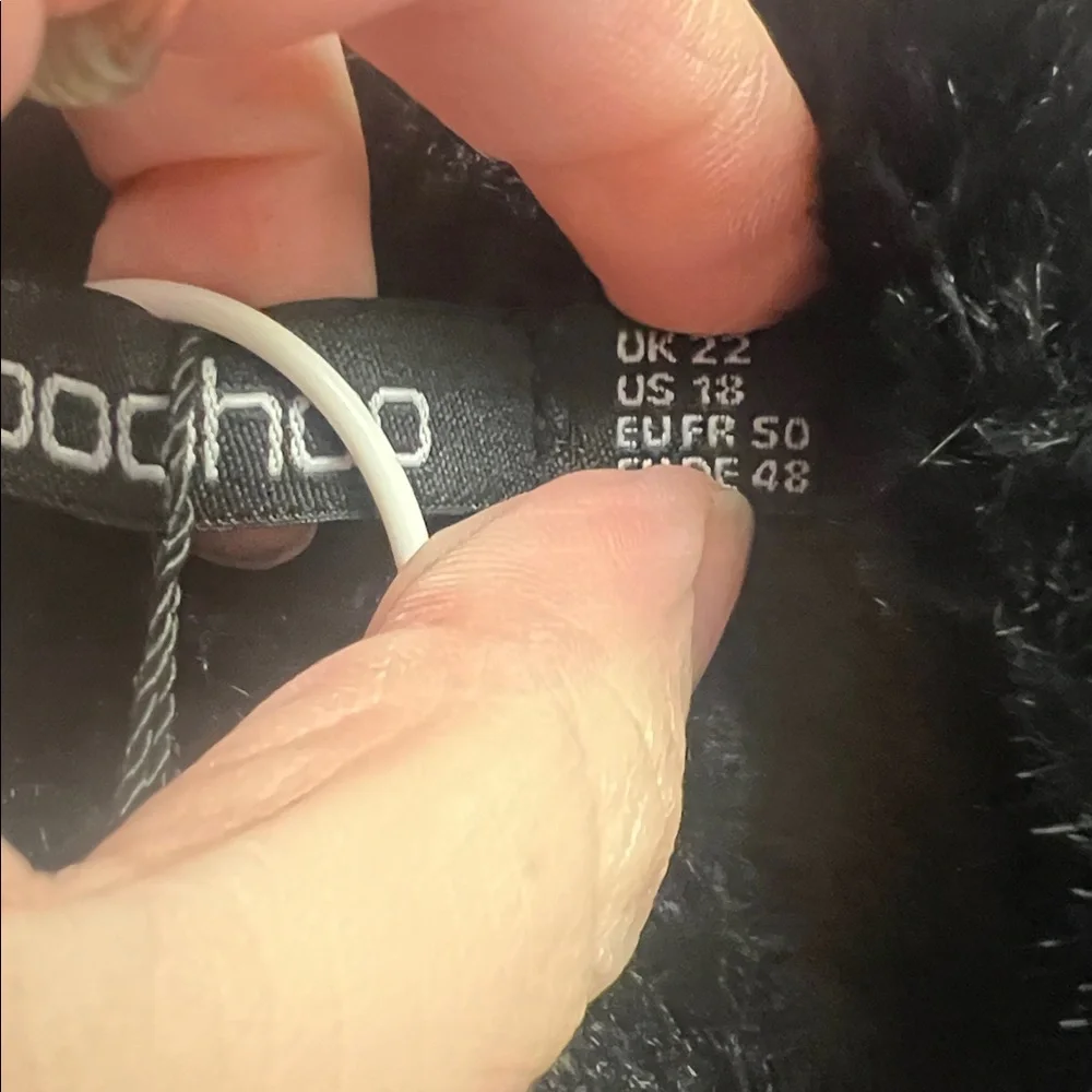 Black faux fur coat - Picture 4 of 6